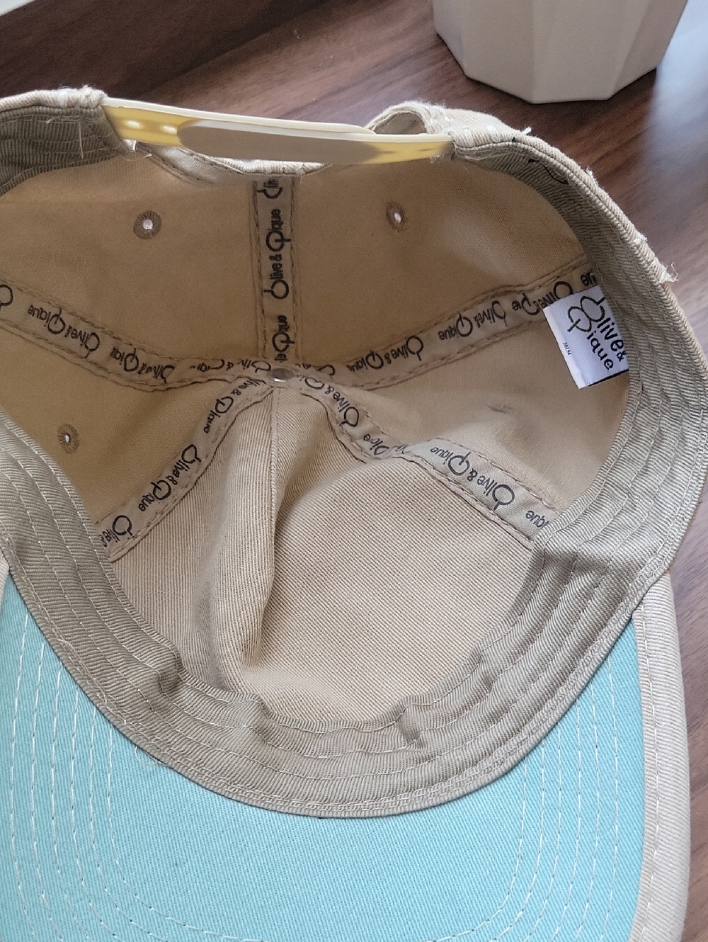 Olive & Pique Large Rhinestone Flower Baseball Cap - Picture 8 of 13
